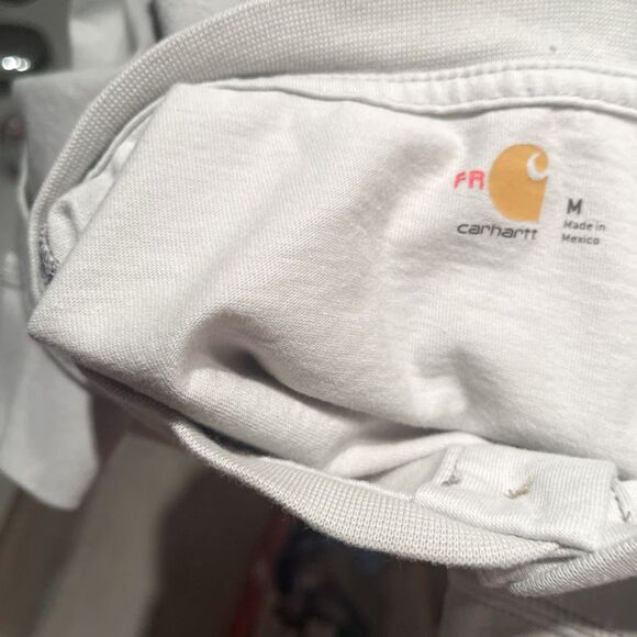 Carhartt Flame Resistance Force Cat 2 2112 Button Henley Long Sleeve Shirt - Picture 10 of 13